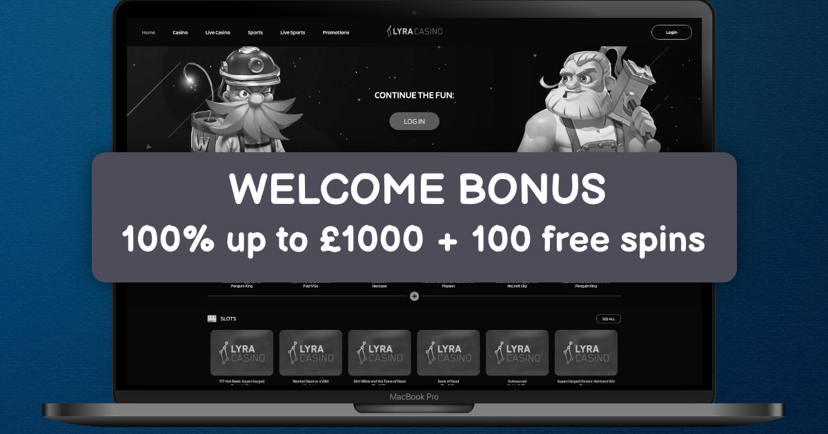 Lyra Casino welcome bonus