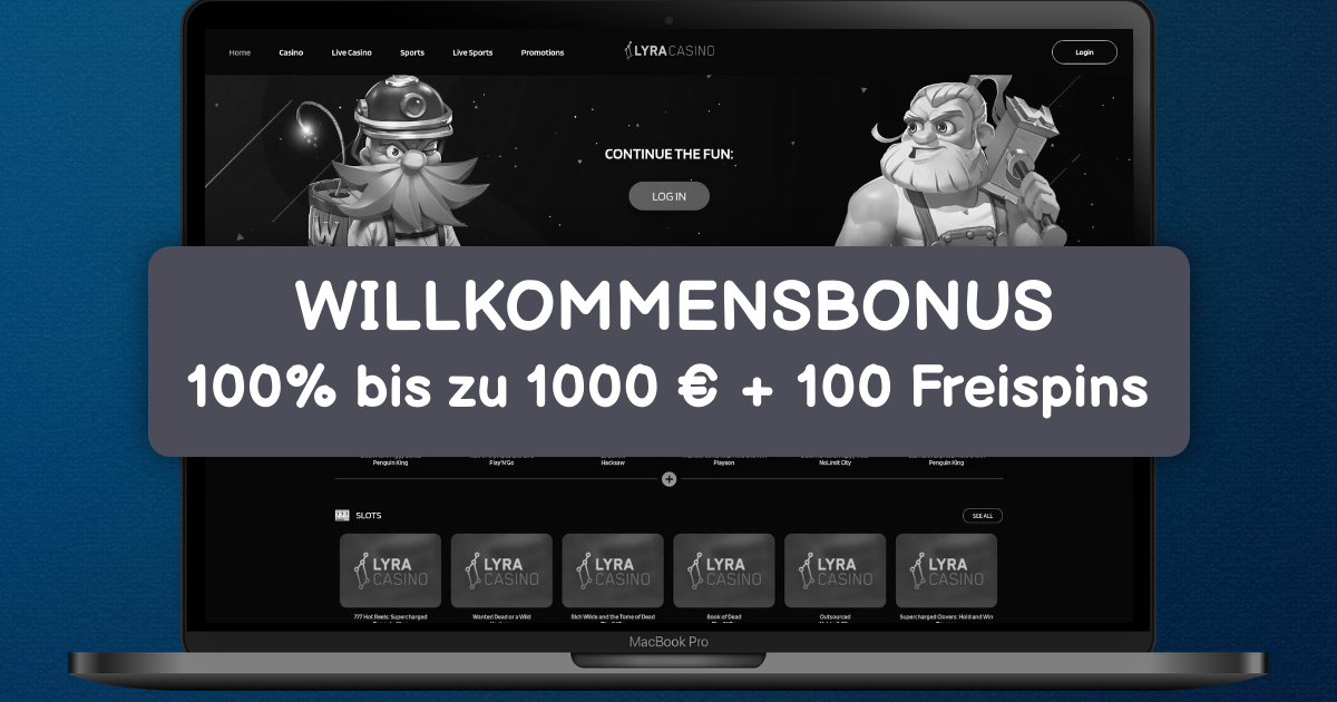 Lyra Casino welcome bonus